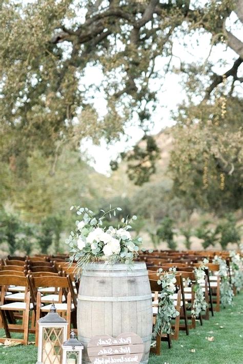 Country Wedding Ceremony Concepts 26 Nice Methods To Use Wine Barrels
