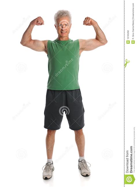 Man Flexing Muscles Stock Photography Image 16165282