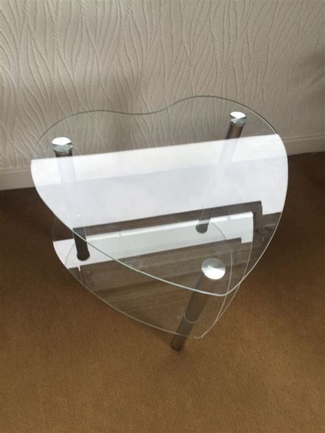 4.4 out of 5 stars. Glass Heart Shaped Coffee Table | in Wallington, London ...