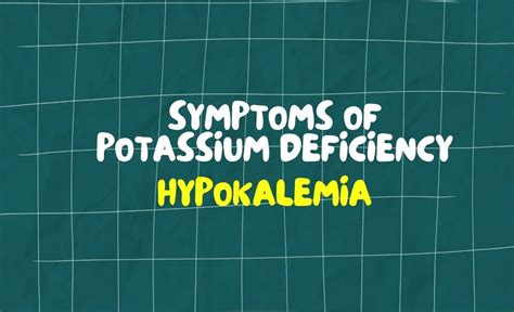 10 Signs And Symptoms Of Potassium Deficiency Hypokalemia Resurchify