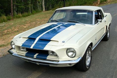 Wimbledon White 1968 Ford Mustang Shelby Gt 350 Convertible