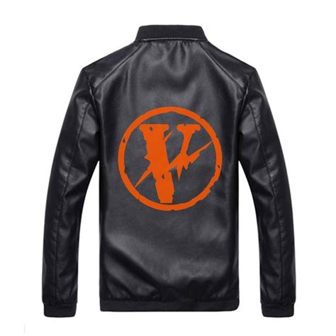 Vlone Logo Black Leather Jacket Vlone Vlone Shirt And Hoodie