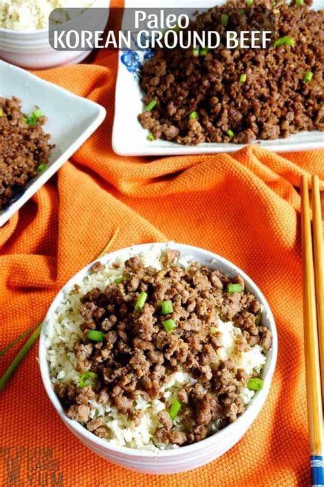 You can load up and freeze it for all of your favorite low carb meals. Quick and easy paleo Korean ground beef recipe for a ...