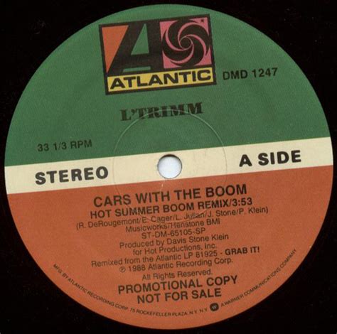 Ltrimm Cars With The Boom 1988 Vinyl Discogs