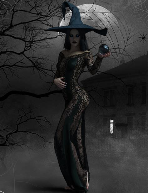 X Fashion The Sexy Witch Outfit 3D Figure Assets Xtrart 3d