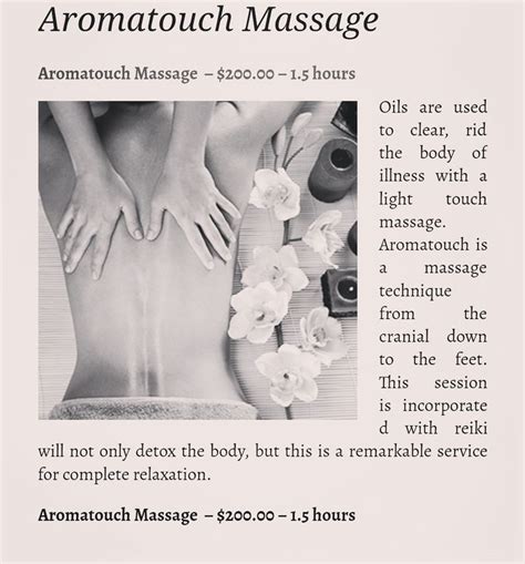 Aromatouch Massage Psychic Mediums Reiki Massage Techniques