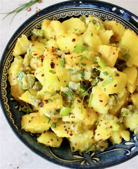 Eggless Potato Salad Recipe Vegan Veggie Society