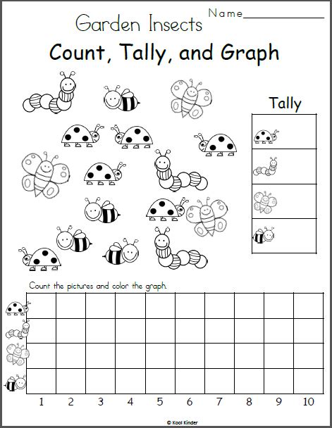 Insects Count Tally And Graph Worksheet Made By Teachers