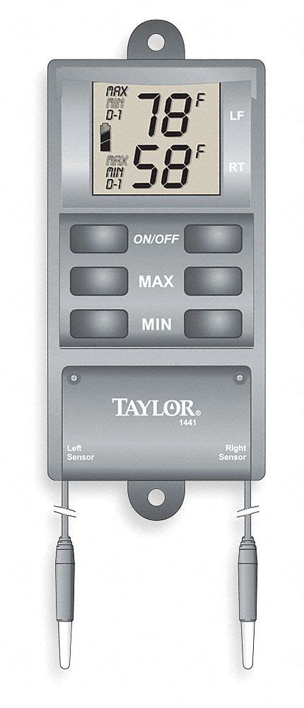 Taylor Digital Thermometer Temperature 2 3 M Probes 3ne561441e