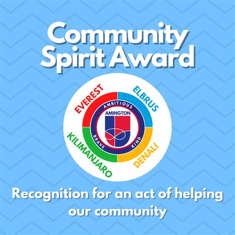 Community Spirit Award Landau Forte Academy Amington