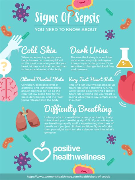 5 Signs Of Sepsis You Need To Know About Infographic Positive