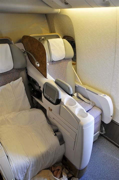 The cabins retain all the pinnacles of luxury one would expect from a spot in business class: Business Class Emirates Boeing 777 300er Seating