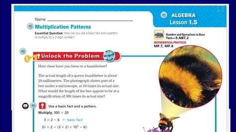 Getting the books go math workbook grade 5 now is not type of challenging means. Go Math 5th Grade Lesson 1,5 Multiplication Patterns - YouTube