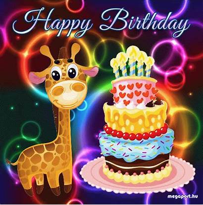 Birthday Happy Animated Ecard Hu Cake Megaport