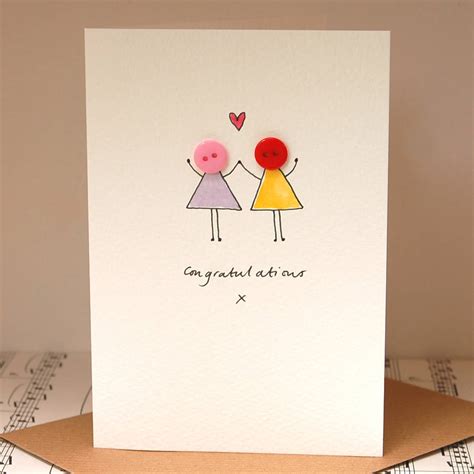 Personalised ‘button Love Handmade Card By Hannah Shelbourne Designs