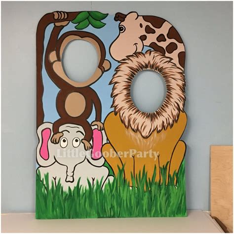 Painted Wooden Jungle Animal Cutouts Mathinfocuskindergarten