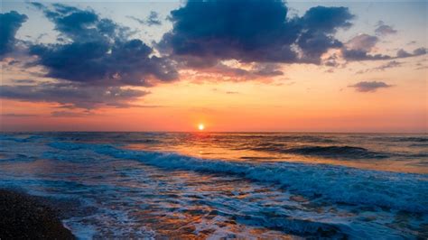 Horizon Ocean Sea Sunset 4k Hd Wallpaper Rare Gallery