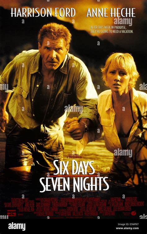 Six Days Seven Nights L R Harrison Ford Anne Heche On Us Poster Art