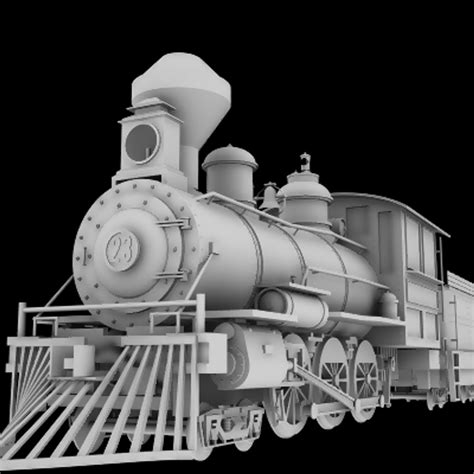 4 6 0 Steam Locomotive 3d Obj