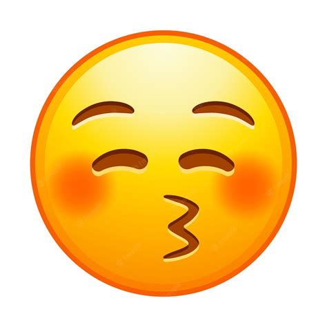 Emoticon De Calidad Superior Emoji De Beso Con Los Ojos Cerrados