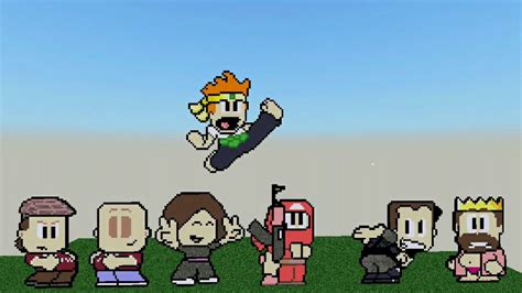 Dan the man stage 3. Block Story Pixel Art Speed Build: Dan the Man characters ...