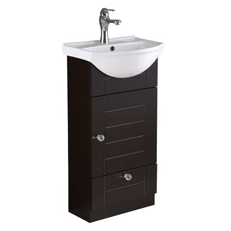 Get set for bathroom sink cabinet at argos. Single Bathroom Vanity Cabinet Sink Wall Mount Black