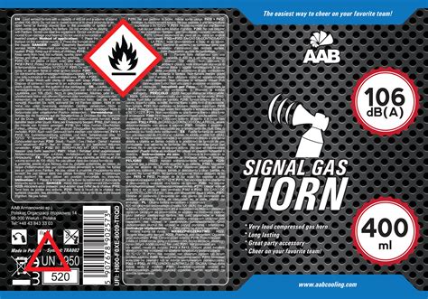 Aab Signal Gas Horn 400ml 400 Ml Herstellern Aabcooling Gadget