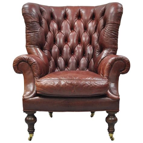 Don't forget to check my other models! Oversized Lillian August Brown Tufted Leather English ...
