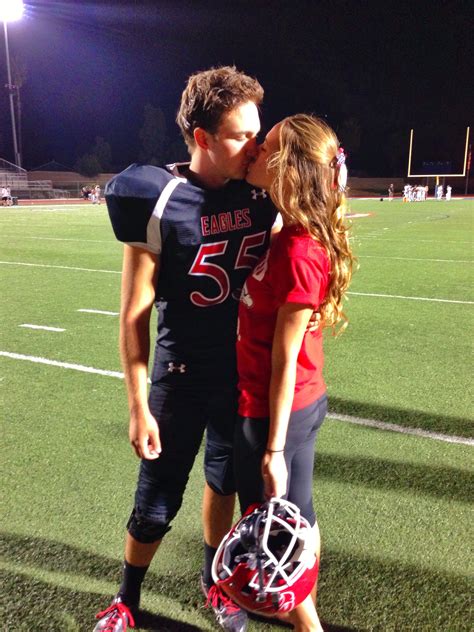 Football Girlfriend High School Sweethearts Cute Couples School Spirit