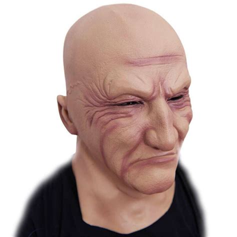 Latex Old Man Mask Male Disguise Cosplay Horror Grandparents Old People Full Head Masks