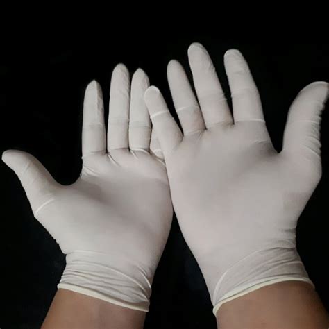 Jual Sarung Tangan Karet Rubber Gloves Latex Gloves Sepasang Di