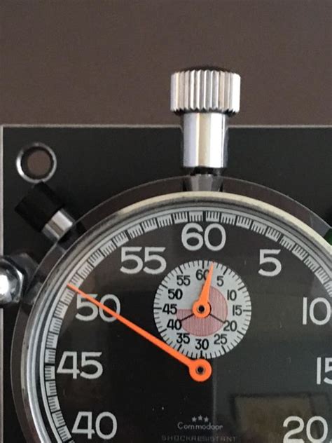 Classic Racing Stopwatch Set Reverse Panda Dial Commodoor Stopwatch