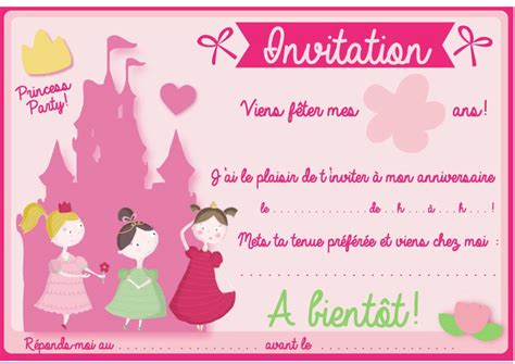 Une invitation avec captain america, spiderman, iron man, deadpool, hulk et les autres… ma fille va invité des amis mes elle ne sais pas quoi choisir entre reine des neige ou fée clochette ou raiponce. Carte Invitation Anniversaire Princesse