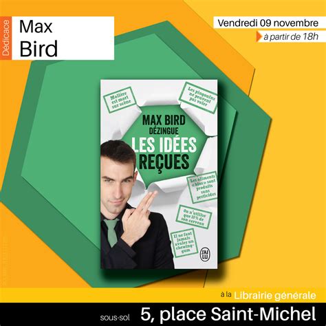 Dedicace Max Bird Revient Nous Voir à Loccasion De La Sortie De Son Livre Max Bird
