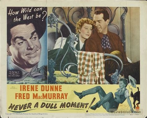 Never A Dull Moment Lobby Card With Irene Dunne And Fred Macmurray