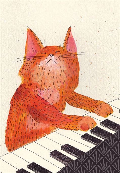 We did not find results for: Cat playing piano ginger music cat blank greeting card ...