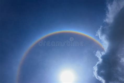 Fantastic Corona Ring Of Sun Beautiful Sun Halo With Circular R Stock