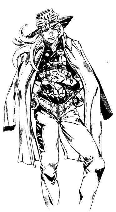 This is so beautifully drawn!! JoJo's Bizarre Adventure part 7 Steel Ball Run - Gyro ...