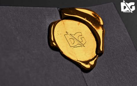 Rubber Stamp Gold Logo Mockup