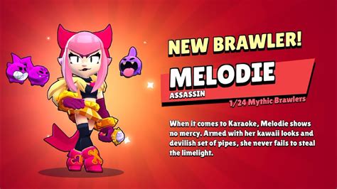 Early Gameplay With Melodie In Brawl Stars👩‍🎤🎶 Youtube
