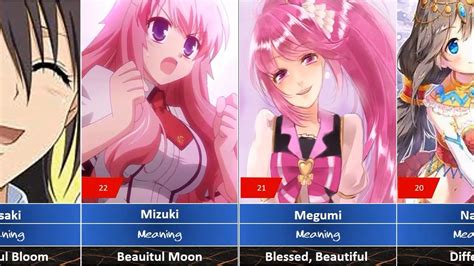 Top Awesome Anime Girl Names And Their Meanings Anime Name