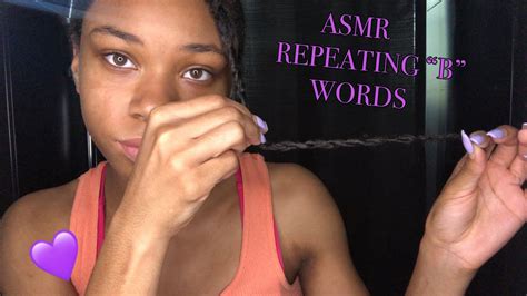 ASMR Repeating Words That Start W B YouTube