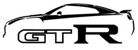 Gtr R35 Silhouette Type Decal Etsy