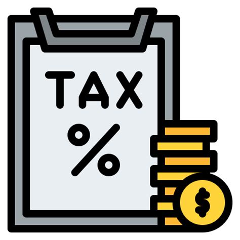 Tax Iconixar Lineal Color Icon