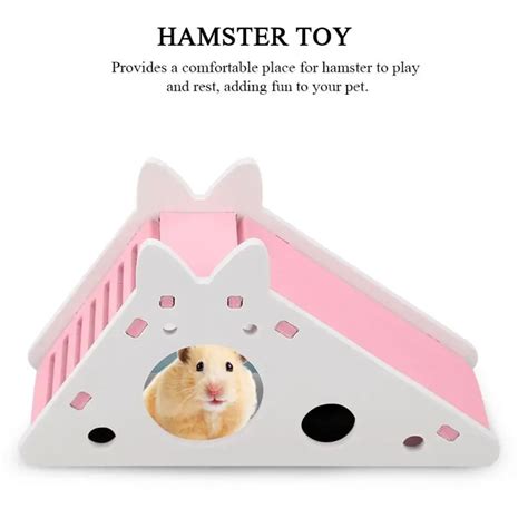 Natural Wooden Luxury Assembling Hamster House Hamster Toy Hamster Cage