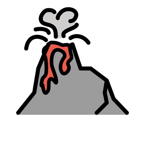 Volcano Emoji Clipart Free Download Transparent Png Creazilla