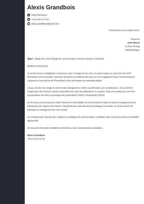 Exemple De Demande De Stage Esat Exemple De Lettre De Motivation De