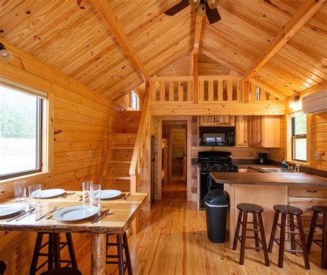 Lakeview Lofted Barn Cabin Log Cabin Mobile Homes Log Cabin Interior
