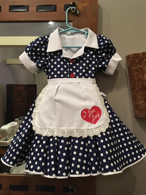 First Time Sewing In Awhile Lucille Ball Costume For A 2 Year Old