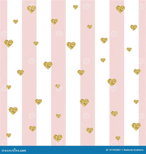 Pink And Gold Striped Wallpaper